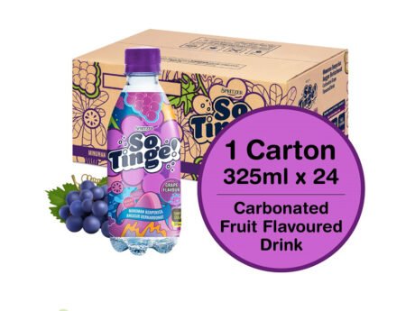 So Tinge - Carbonated Flavoured Drink Grape (24 X 325ml)
