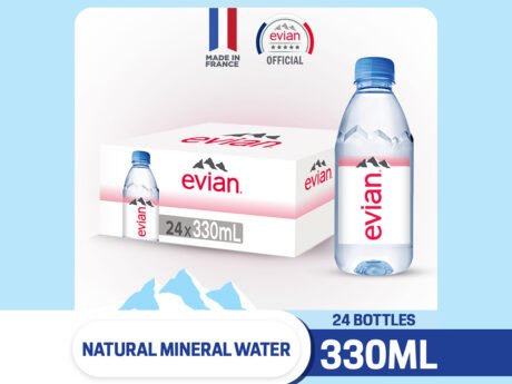 evian - Natural Mineral Water (24 x 330ml Case)